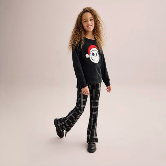 NWT Girls The Nightmare Before Christmas Jack Skellington Sweatshirt Sz 8 Medium - Picture 4 of 7